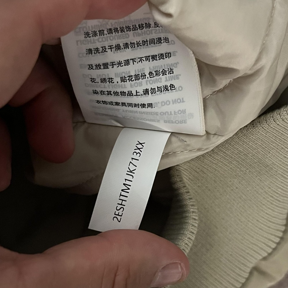 Evisu Heritage Jacket Mens XL Beige Bomber Bounty Hunter Embroidered Back Logo - Picture 14 of 15